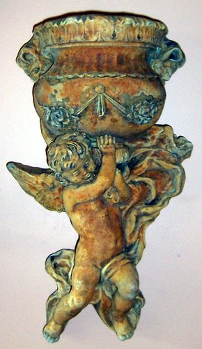 Y118 Cherub Urn Planter14.5x8w in..JPG